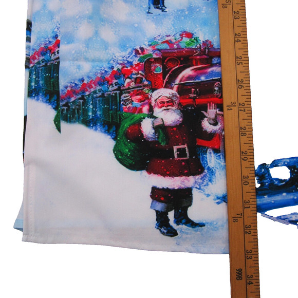 Christmas Hawaiian Shirt Men's size 3XL Short Sleeve Button Up Santa Poly NWT - Picture 7 of 11